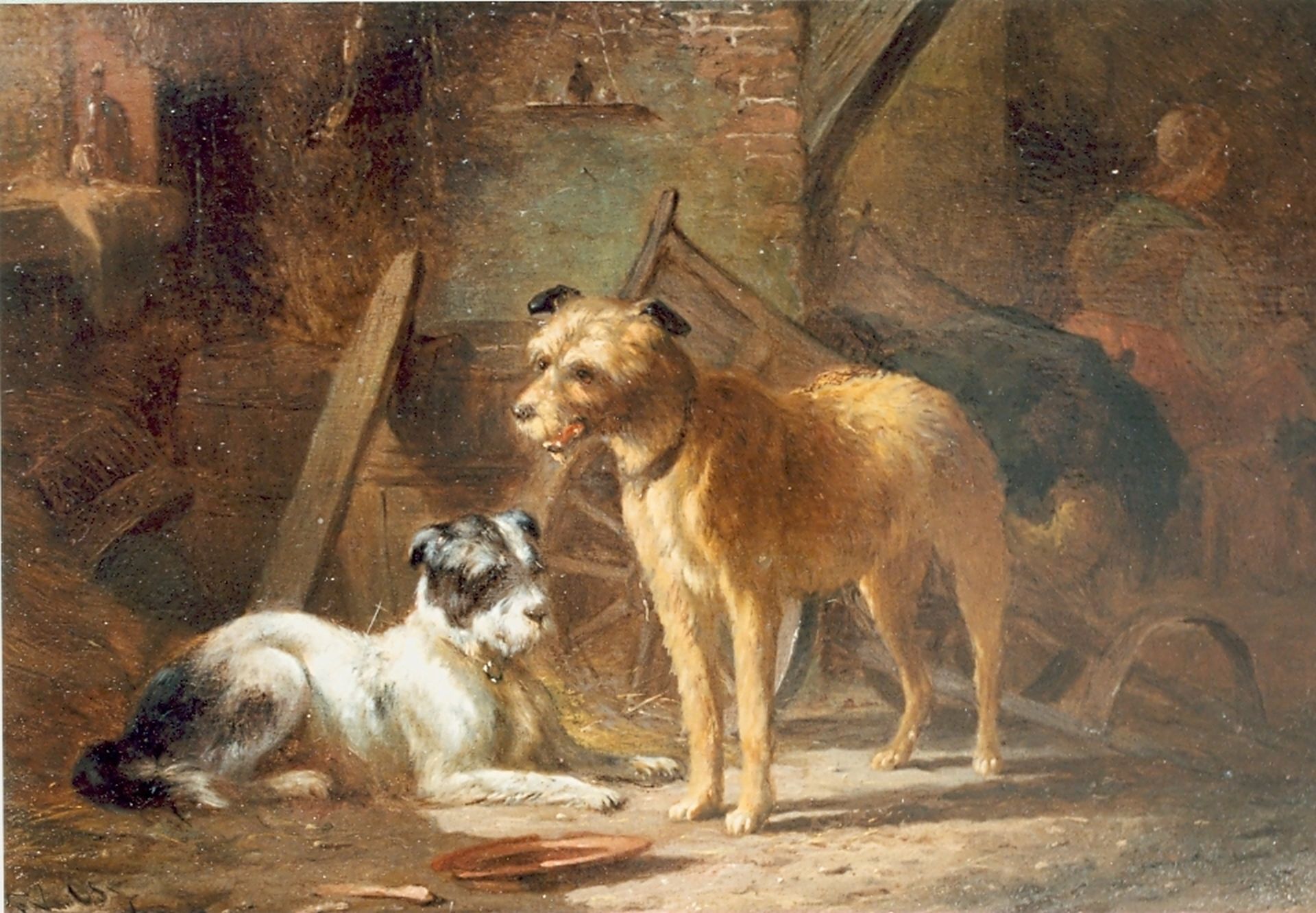 Pieter Frederik van Os | Paintings prev. for Sale | Two dogs