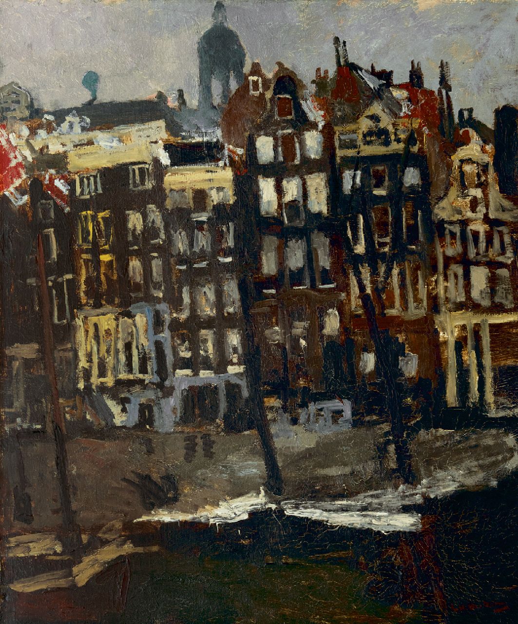 Breitner G.H. | George Hendrik Breitner, Het Singel bij de hoek ...