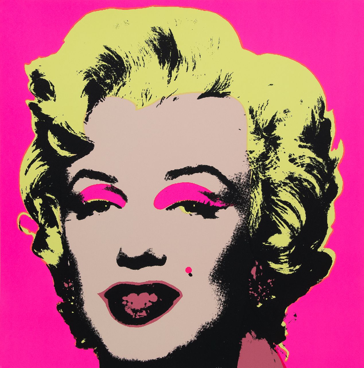 Naar Andy Warhol   | Naar Andy Warhol | Grafiek te koop aangeboden | Marilyn, zeefdruk op papier 91,0 x 91,0 cm, prijs zonder lijst