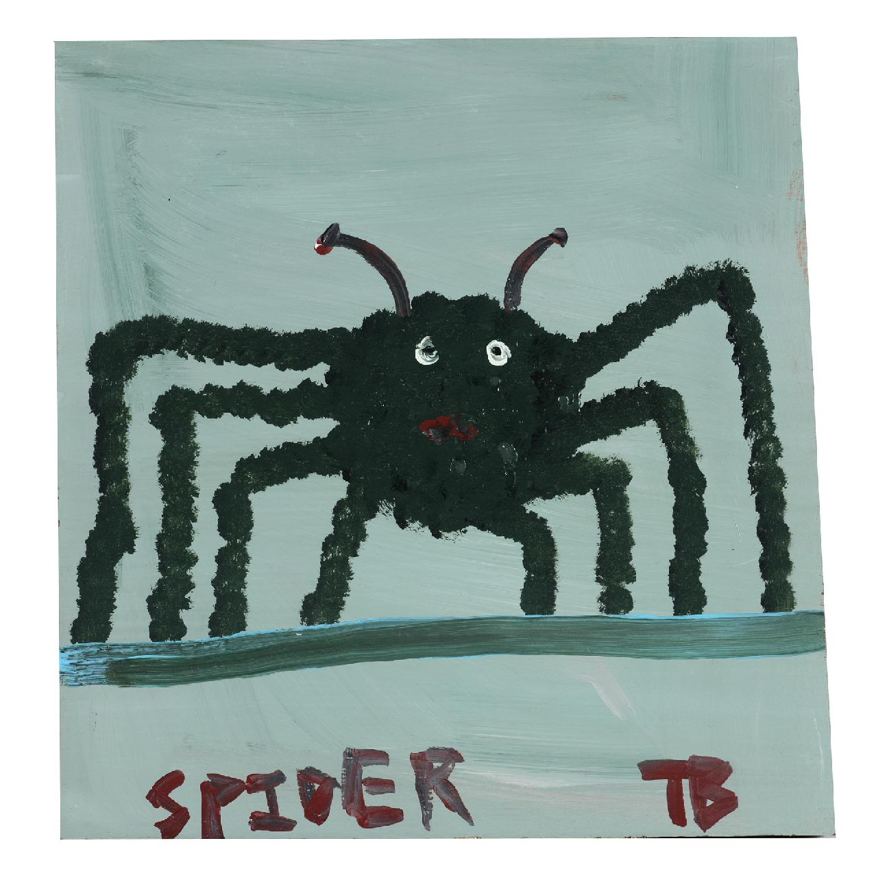 Brown T.  | Timothy 'Tim' Brown, Spider, acryl op paneel 43,0 x 39,0 cm, gesigneerd rechtsonder met initialen