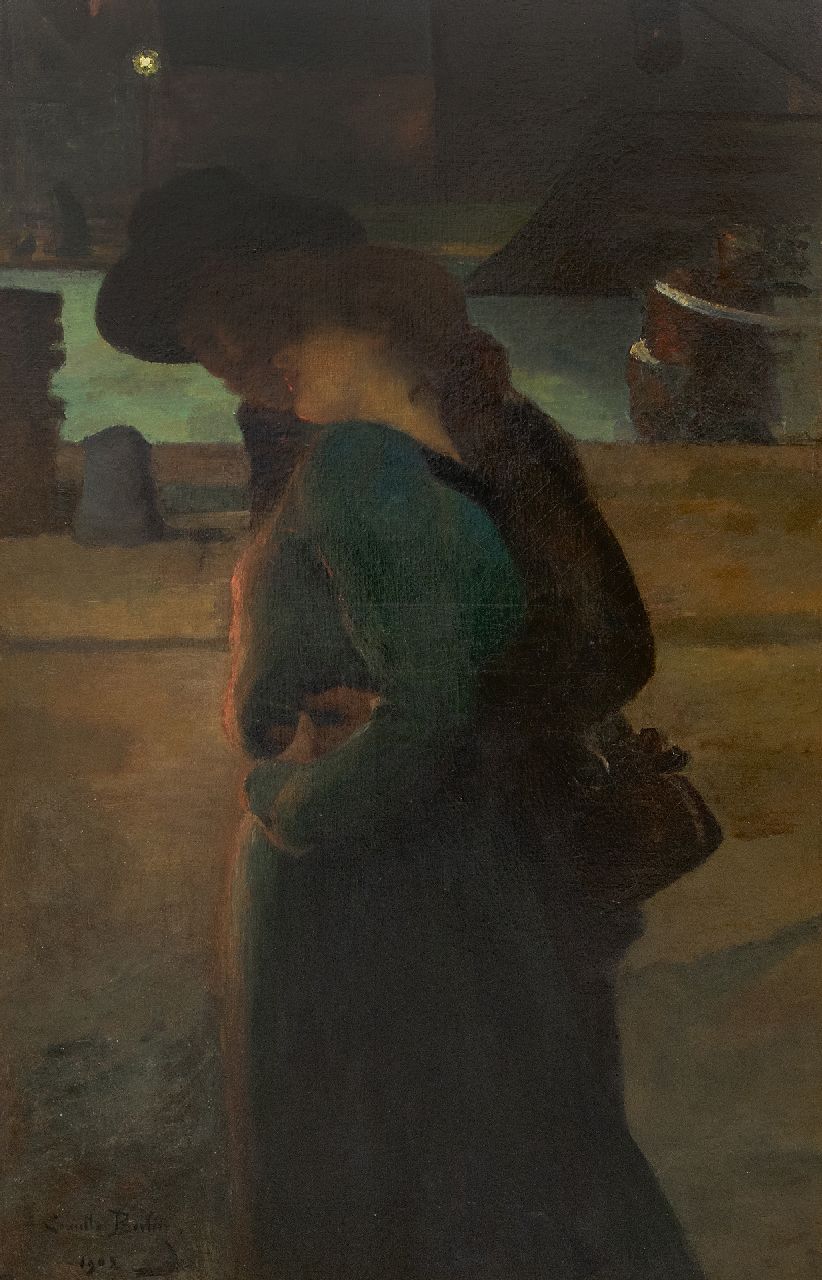 Camille Berlin | Un soir, olieverf op doek, 128,5 x 77,2 cm, gesigneerd l.o. en gedateerd 1902