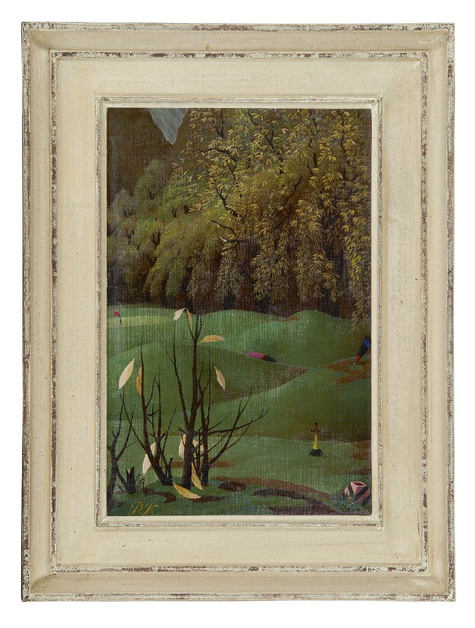 Koch P.F.Ch.  | Pieter Frans Christiaan 'Pyke' Koch, Golflinks I-II, olieverf op doek 30,3 x 20,2 cm, gesigneerd linksonder met initialen