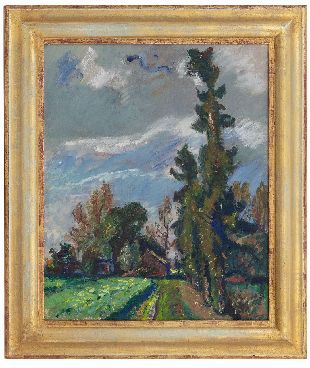 Wiegers J.  | Jan Wiegers, Landschap Veluwe, olieverf op doek 61,4 x 50,5 cm, gesigneerd rechtsonder en gedateerd '41