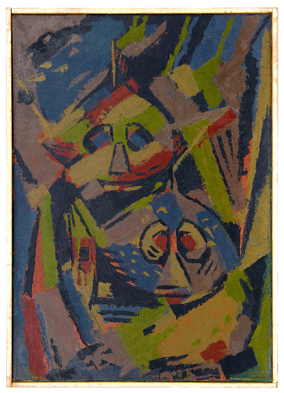 Hunziker F.  | Frieda Hunziker, Knorhanen, olieverf op doek 70,2 x 49,9 cm, te dateren 1944