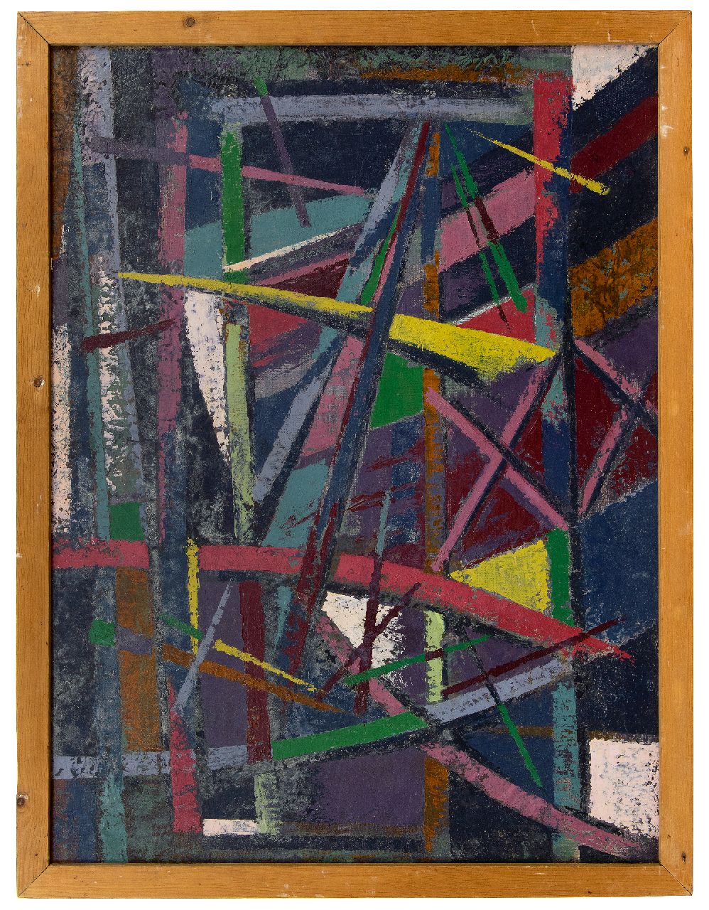 Hunziker F.  | Frieda Hunziker, Compositie, olieverf op doek 80,2 x 60,2 cm, gesigneerd verso en te dateren 1948