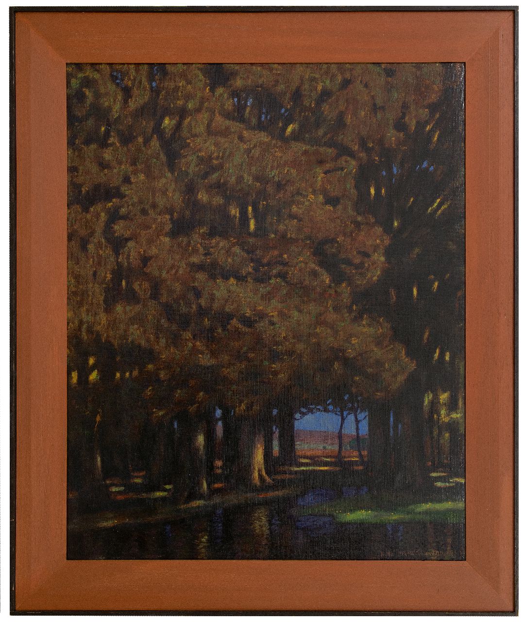 Holleck-Weithmann K.  | Karl Holleck-Weithmann | Schilderijen te koop aangeboden | 't Donkere woud, olieverf op doek 94,7 x 77,0 cm, gesigneerd rechtsonder en gedateerd 1911