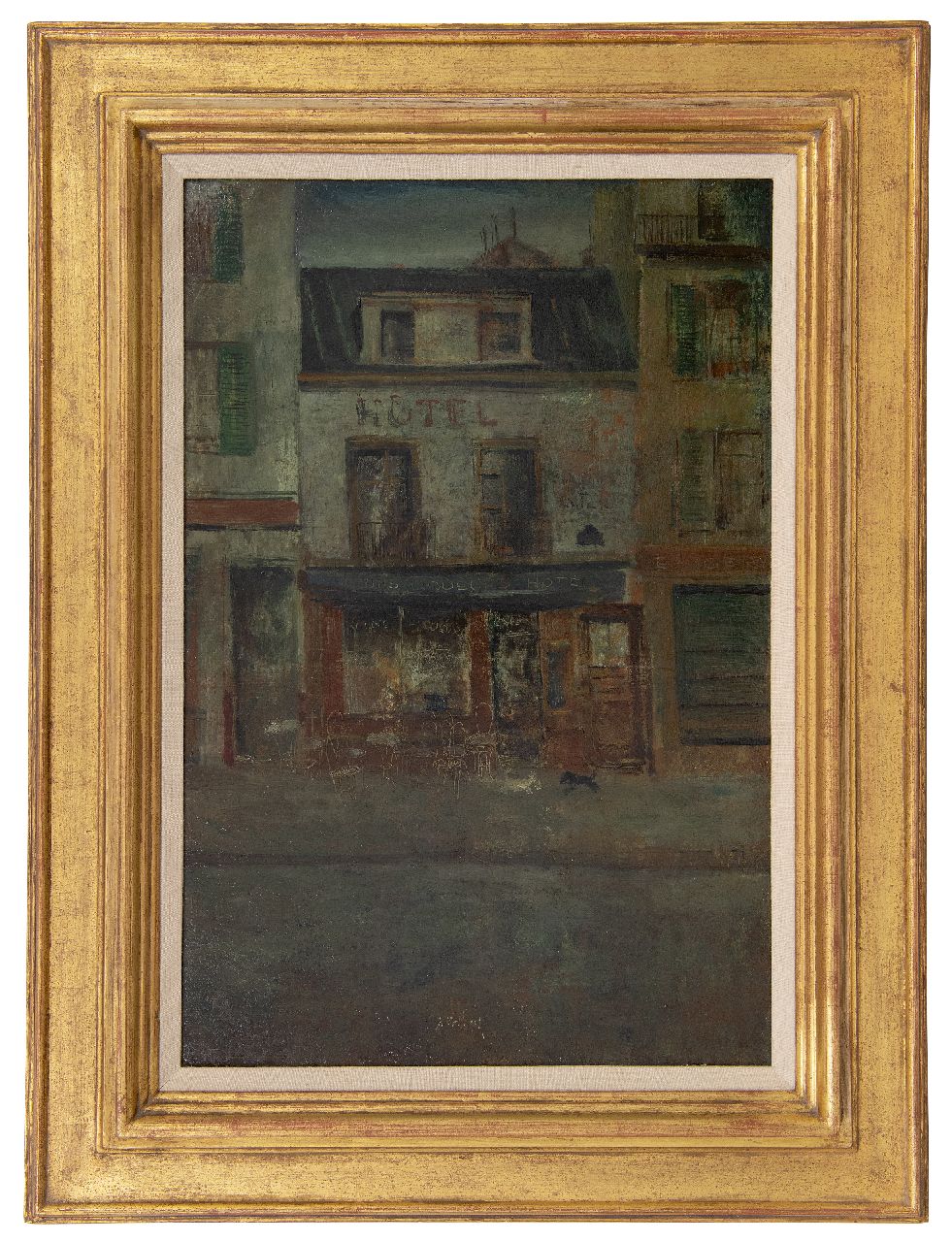 Heel J.J. van | Johannes Jacobus 'Jan' van Heel, Parijs (pleintje), olieverf op paneel 51,0 x 34,0 cm, te dateren ca. 1946