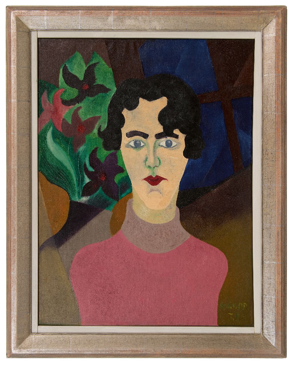 Gaupp K.A.C.  | Karel Albert 'Charles' Gaupp | Schilderijen te koop aangeboden | Zelfportret als vrouw, olieverf op doek 80,1 x 60,5 cm, gesigneerd rechtsonder en gedateerd '39