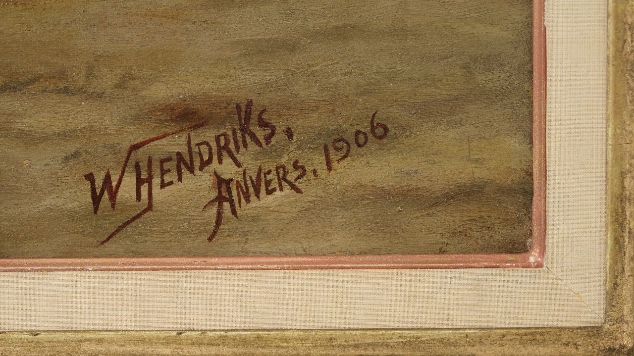 W. Hendriks signaturen De gelukkige terugkeer van de vissers