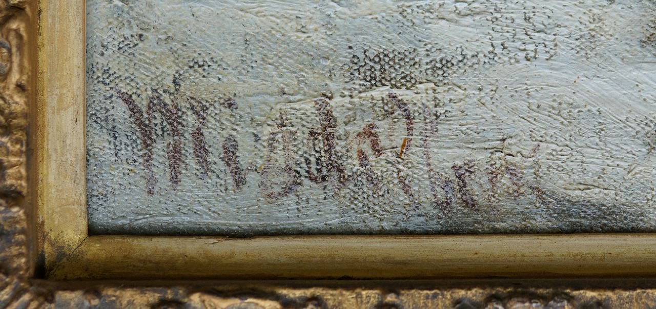 Marius Christiaan Middelbeek signaturen Winters bosgezicht
