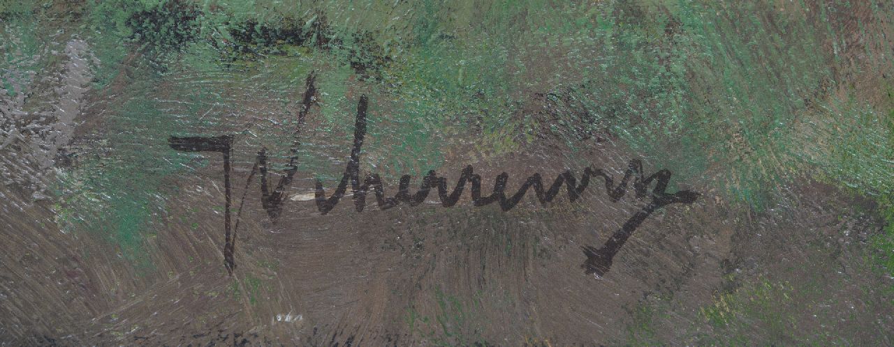 Johan Frederik Cornelis Scherrewitz signaturen Afladen van de kar in de duinen