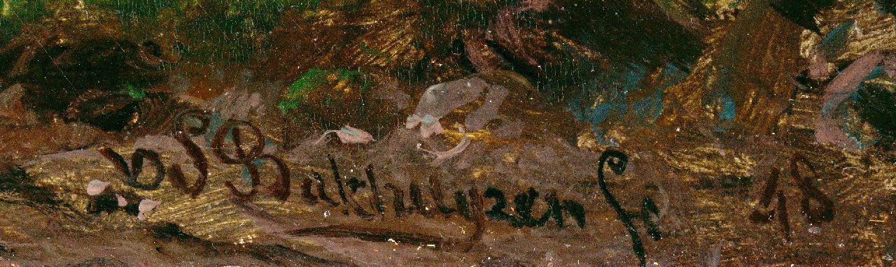 Hendrikus van de Sande Bakhuyzen signaturen Woest berglandschap met ruïne