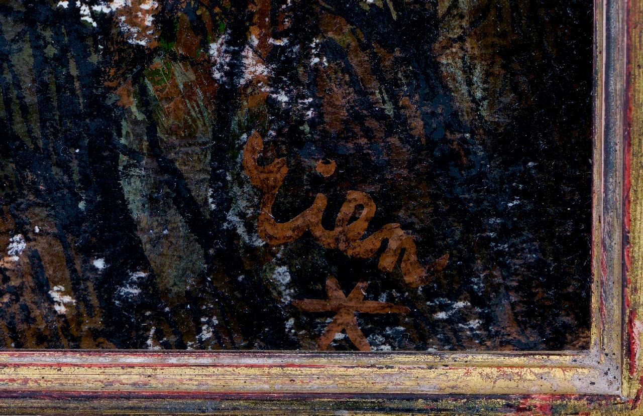 Rien Poortvliet signaturen Hert in het bos