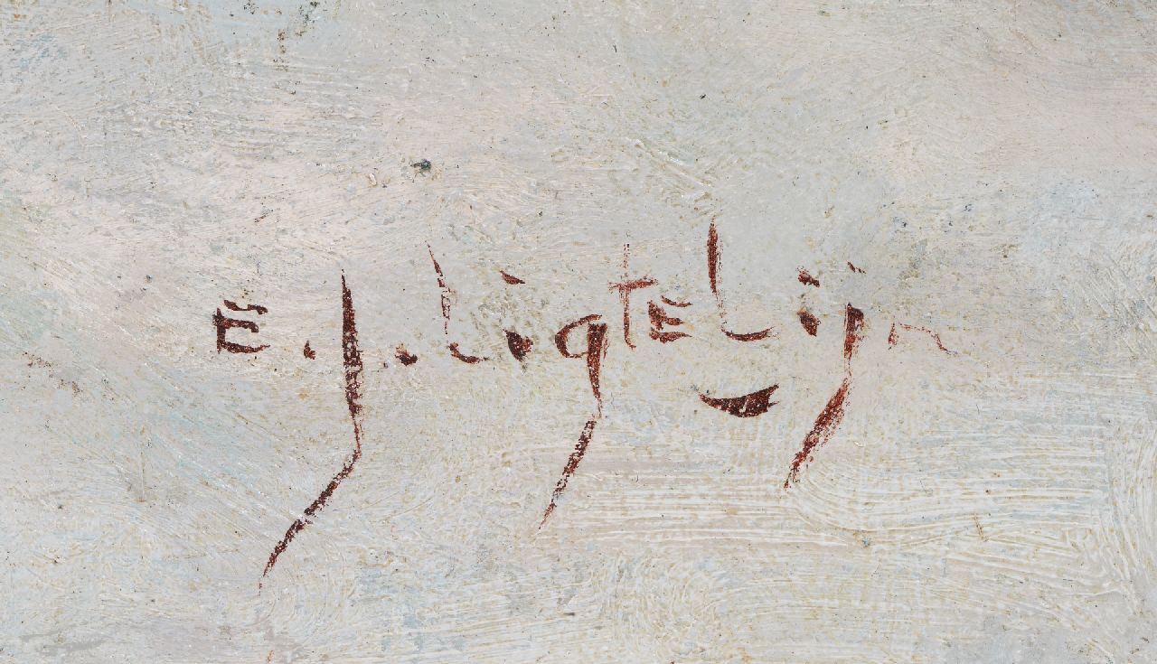 Evert Jan Ligtelijn signaturen Achtererfje in de sneeuw