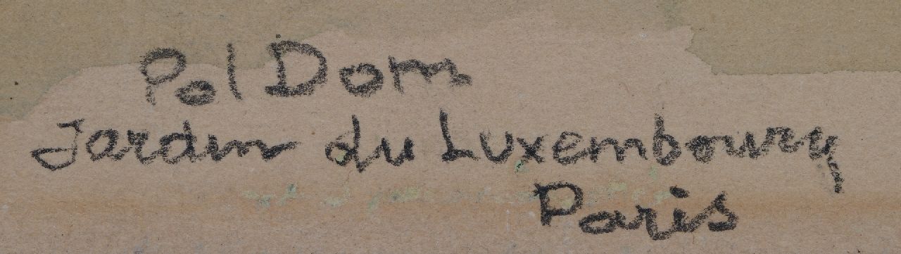 Pol Dom signaturen Jardin du Luxembourg in Parijs