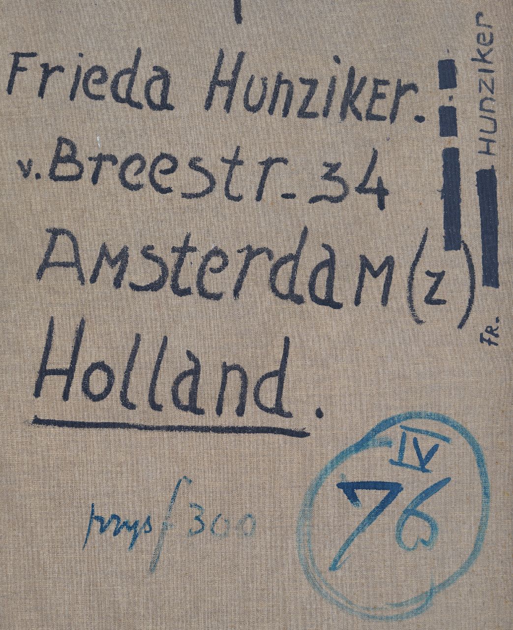 Frieda Hunziker signaturen Compositie