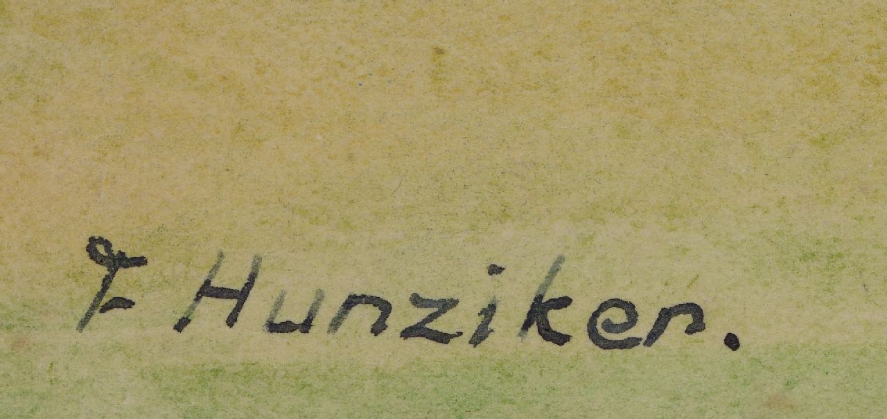 Frieda Hunziker signaturen Landschapspark van kasteel Twickel, Delden