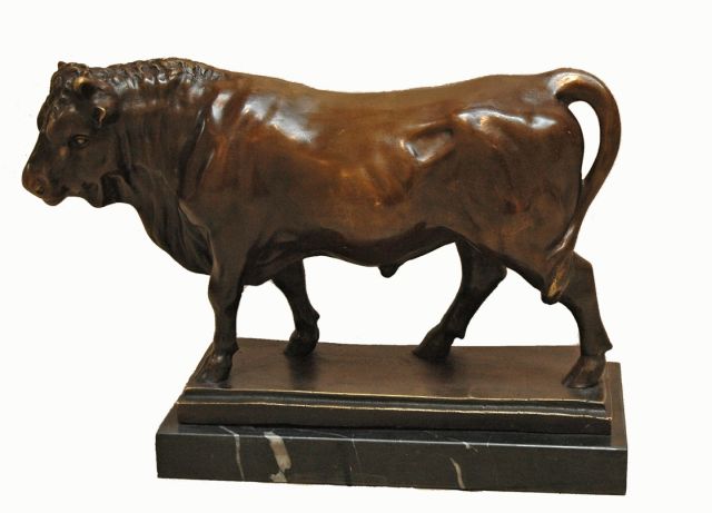Zheng B.C.  | Stier, brons 34,1 x 48,0 cm