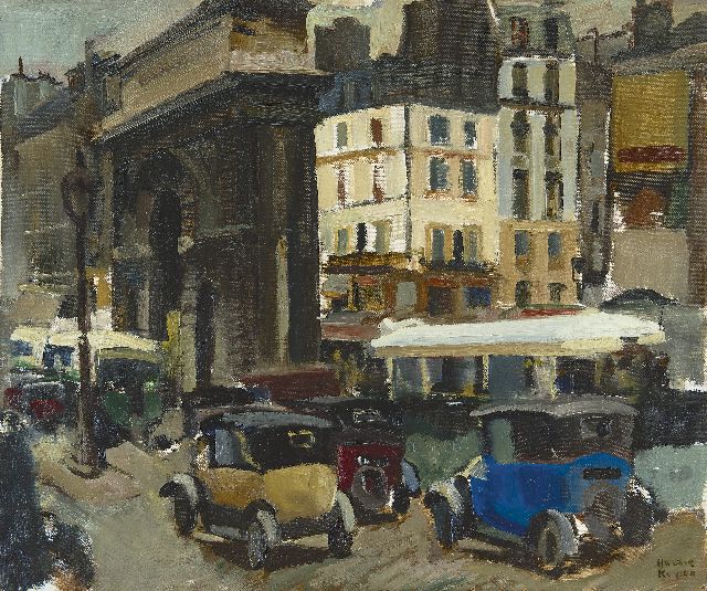 Kuijten H.J.  | Porte Saint-Martin, Parijs, olieverf op doek 51,8 x 61,1 cm, gesigneerd r.o. en op spieraam en te dateren ca. 1925