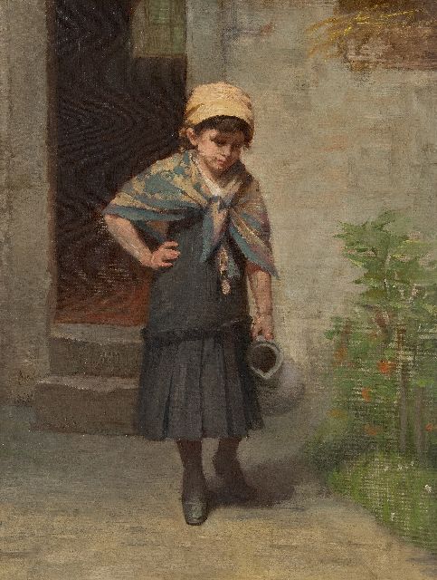 August Allebé | Een lege kan, olieverf op doek, 52,1 x 39,2 cm, gesigneerd l.m. en gedateerd 1888, zonder lijst