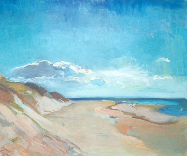 Harrie Kuijten | Strand, olieverf op doek, 54,3 x 65,3 cm, gesigneerd l.o. en te dateren 1930-1937