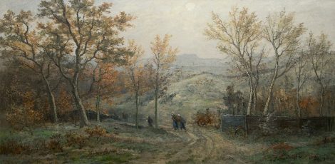 Hendrik Willem Mesdag - Duinlandschap bij Den Haag (mogelijk achter Duinauwe aan de Oude Scheveningseweg, Den Haag), olieverf op doek 90,7 x 180,4 cm, gesigneerd rechtsonder en gedateerd 1897